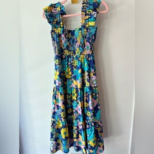 Flora Bea Meena Dress Lily Pad Print XS | 0153, nwt.